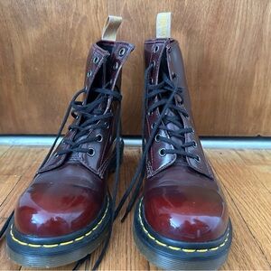 Dr. Martens Cherry Red Vegan Boot